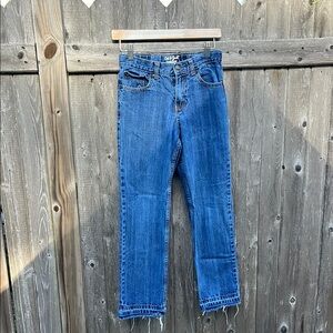 Cat & Jack Dark Wash Relaxed Classic Straight Leg Jeans,Size 12